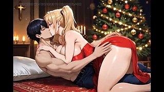 Curvy Step Mom Christmas Sex Alone With Son After Dad Leaves - Big Tits BBW Blonde