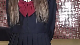 18-year-old Japanese Beauty with Black Hair. Slender Amateur, Blowjob and Pussy Cumshot Sex. Uncensored