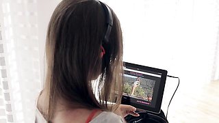 Luring Lily Chey at small tits movie
