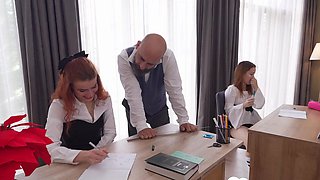 Teacher gets to fuck two of his students