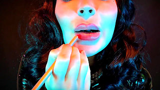 Red Lips Worship: Cum on Your Knees - Lip Fetish, Lipstick Fetish, Lip Gloss, POV, Jo