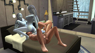 Alien couple studied by two scientists end up engaging in sex