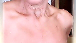 Naked Body of a Hot Older Woman in the Kitchen