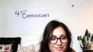 Webcam brunette solo masturbation
