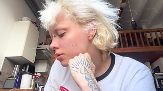 Smoking a Cigarette Lazy Coffee No Makeup