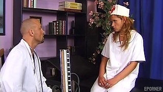 Nurse Pounded by Doctor in Office