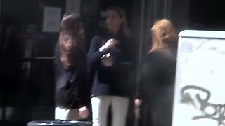 sexy whore with big melons rides cock in van