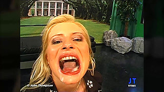 Melanie the Cumslut Swallows Loads and Gets Her Face Covered