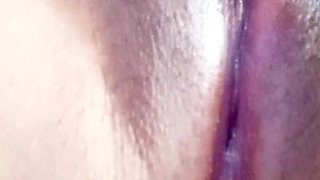 Teen Hard Nipples Clit Rubbing Orgasm and Creampie Pussy Squirting and Peeing on Bed Then Licking Cum at the End