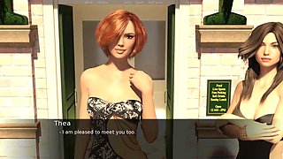 Uncensored 3D hentai cartoon featuring a horny slut enjoying oral pleasure