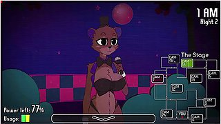 Five Nights At Fuzzboobs: Definitive Edition Porn Game - 2nd Full Night Game Play