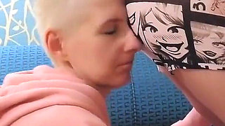 Sniffing, rubbing, rimjob