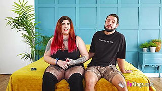 Alt BBW Beauty Fucks a Tourist: Leia Saez, Milking Italian Cock on Fakings