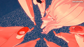 Marin Kitagawa Three Studs at a Beach Hideaway to Get a Sticky Bukkake