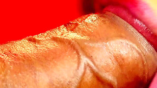 He Cums in My Mouth Twice - Nerdy Close up Blowjob