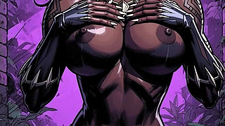 Slutty Girl Twerking Her Fat Ass on the Sidewalk, Mohawk Teen Sucking off a Big Huge Cock, Big Breast Black Panther Teasing