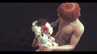 Hentai Uncensored 3D - Tabusa Boobjob and Fucked by Redhair Boy - Japanese Asian Manga Anime Game Porn