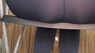 Stinky Fart Queen in Black Leggings