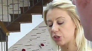 Sexy Blonde and Brunette Slapping Their Man