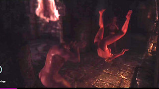Skyrim OSEX 3some  Wizard Sex