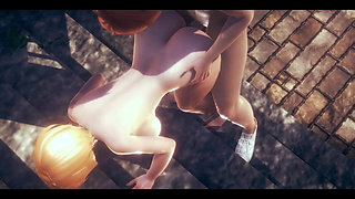 Hentai Uncensored 3D - Mari Blowjob and Anal - Japanese Asian Manga Anime Film Game Porn