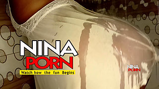 Ebony Girl Twerking in Her Bathroom and Neighbour Sneak in to Fuck Booty