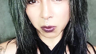 Sensual Black Suit Smoke Tease - Topless Seduction