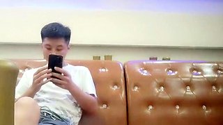 Extreme close up of Japanese teen masturbating