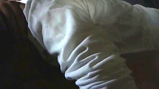 My amateur emo girlfriend giving me a blowjob outdoors