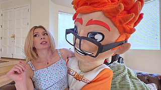 Footjob Fun with Naked Blonde Anna Kovachenko on PornDudeCasting Couch!