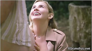 Hot Blonde Lets Me Fuck Her Tits In Public With Agatha Vega