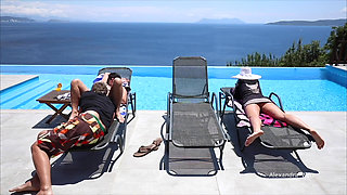 Public! Fucked at the Hotel Pool!