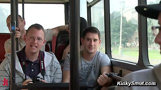 Berlin Public Bus Hump and Orgasms
