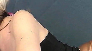 The Babysitter Was Sitting with the, but She Had to Give a Blowjob and Swallow the Sperm