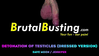 Detonation of Testicles! His Crotch Hates Us so Much Haha! - Dave Moon - Jennifer - Bbusting (ballbusting)