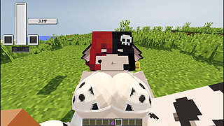 Beautiful girl dressed as a cow wants me to milk her and give her my milk