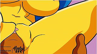 The Simpsons Cheating Marge Fucks Carl Video - Car Toon And Marge Simpson