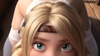 Astrid Hofferson and Hiccup filming their first sex video How to train your Dragon 3D cartoon animation
