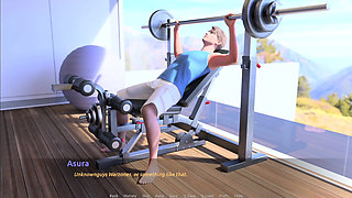 The Flexible Body of Step Aunty Nikki in Home Gym and Her Lingerie Modeling Photoshoot Career with Milky Big Breasts