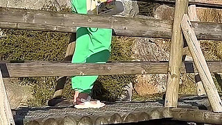 Caught Stroking in Public... She Helped Me Finish