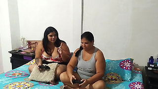 Stranger Fucks Two Big Ass Teens at a Sleepover on Valentine's Nigh