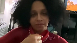 Leena Rayz - Slave with tiny and pretty hands strokes a shiny white cock