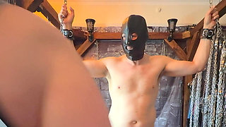 Part 1:- Domina Satana & Blackberry MILF Takes Sub Hot Massage in the Dungeon for the First Time.