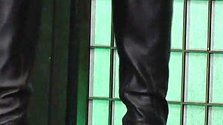 Ariel Puts Out His Cigarette on the Slave's Cock.