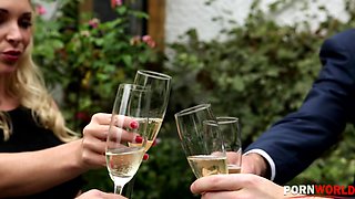 Upper-Class Brit Blonde Bitch Victoria Summers Rides Ryan Ryder's Rod at Party GP1790