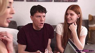 Jane and Aiden took turns on getting fucked in a FFM