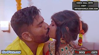 Newlyweds ignite fiery passion on their first sultry night