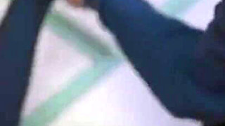Xr65-a Girl in a School Uniform Had Her Feet Tickled.