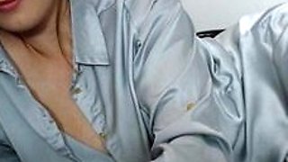 Chubby Brunette Big Boobs Dildo Masturbation