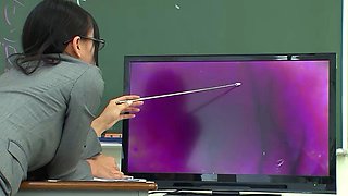 Japanese Female Teacher tricked to Anal Group Sex